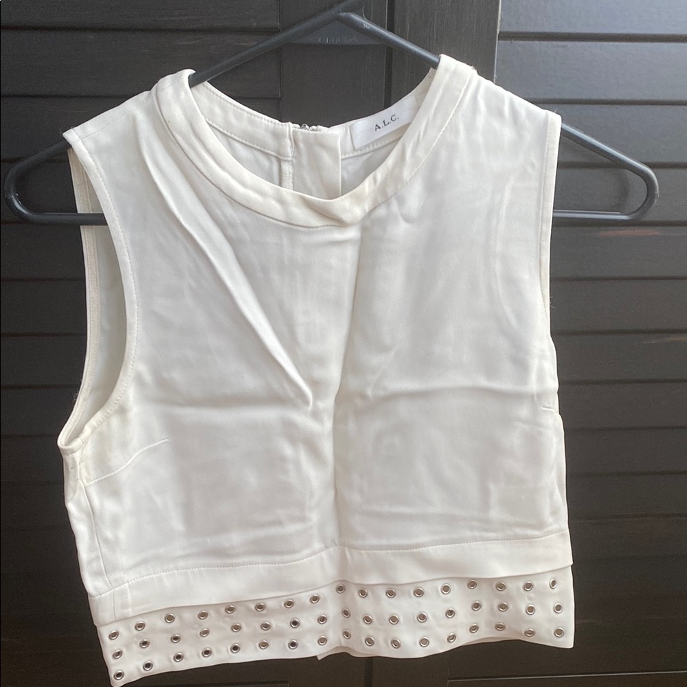 A.L.C. Cream Sleeveless Top